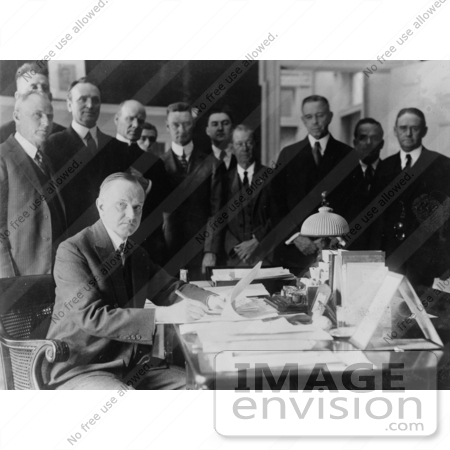 #2285 Coolidge Signing the Cameron Bill by JVPD