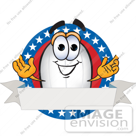 #23086 Clip art Graphic of a Dirigible Blimp Airship Cartoon Character Logo by toons4biz