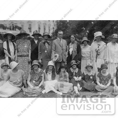 #2320 President Coolidge Posed With Women by JVPD