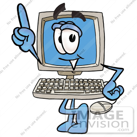 Royalty-Free Cartoons & Stock Clipart of Desktop Computers | Page 6