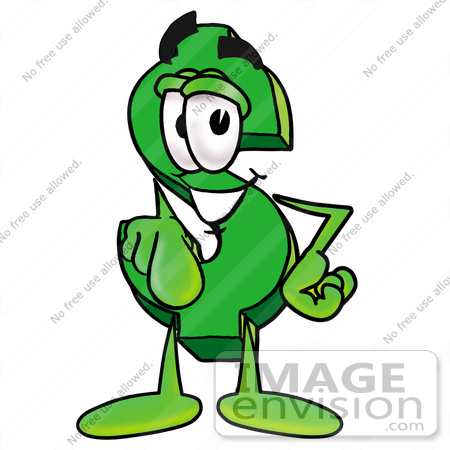 #23714 Clip Art Graphic of a Green USD Dollar Sign Cartoon Character Pointing at the Viewer by toons4biz