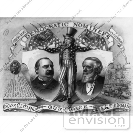 #2408 Uncle Sam, Grover Cleveland and A.G. Thurman by JVPD