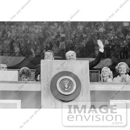 #2479 Gerald Ford and Ronald Reagan at Podium by JVPD