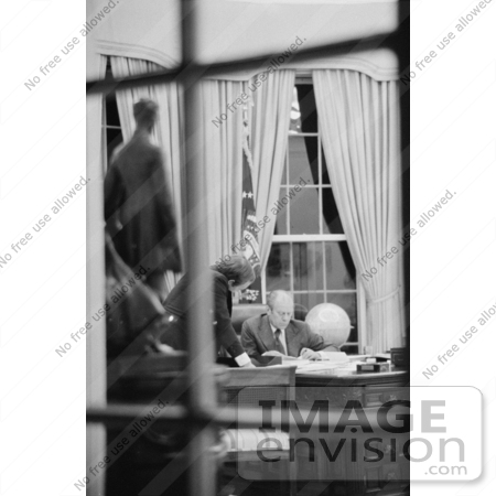 #2488 Gerald Ford Working at His Desk by JVPD