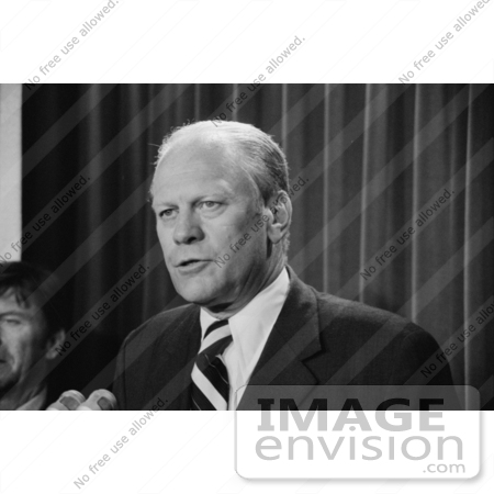 #2519 Gerald Ford Speaking Into Microphones by JVPD