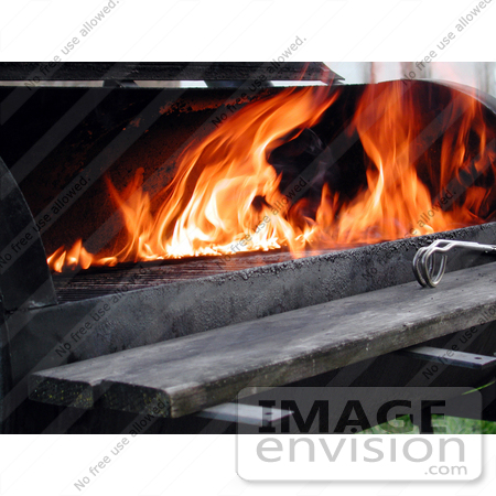 #255 Picture of a Barbecue Grill and Flames by Kenny Adams