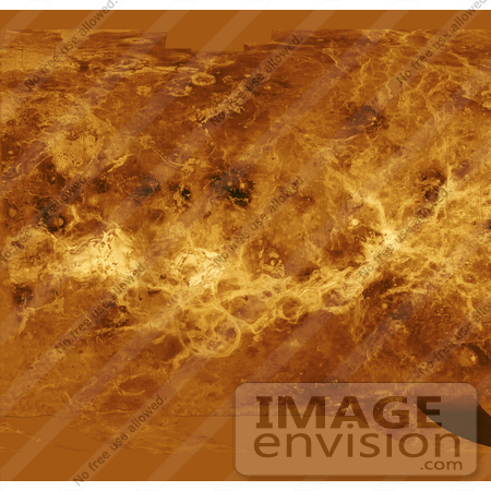#2602 Simple Cylindrical Map of Venus Surface by JVPD