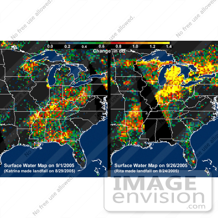#2632 Distribution Patterns, Hurricanes Katrina and Rita by JVPD