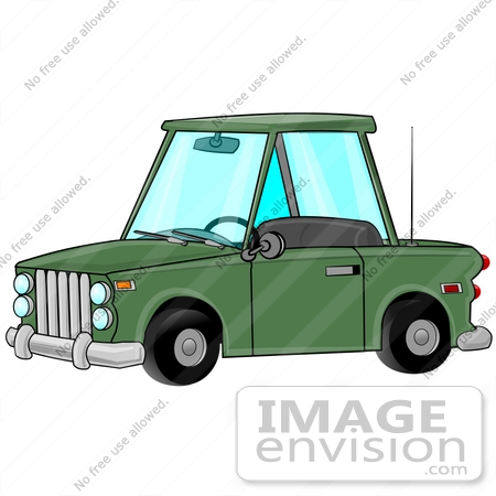 #26710 Brand New Green Automobile Clipart by DJArt