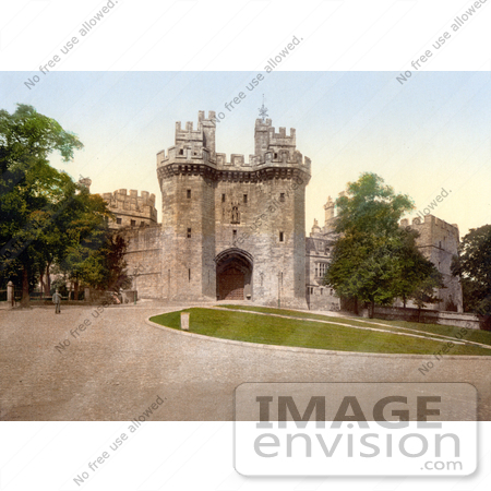 #26786 Stock Photography of Lawns and the Gateway at Lancaster Castle in Lancaster Lancashire England UK by JVPD