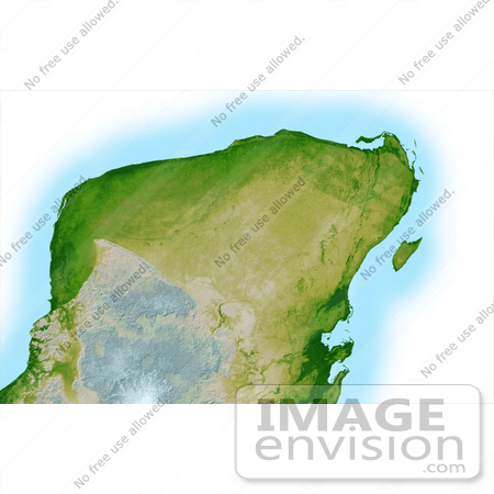 #2683 Picture of the Yucatan Peninsula of Mexico by JVPD