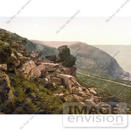 #26830 Stock Photography of Devil’s Cheesewring Rock Formation in the Valley of Rocks in Lynton and Lynmouth by JVPD