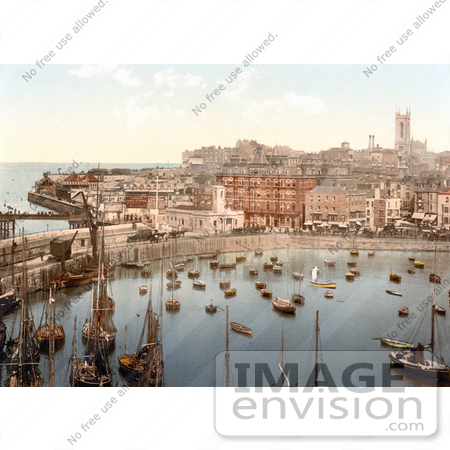 #26844 Stock Photography of Boats in the Harbor in Margate Thanet Kent England UK by JVPD