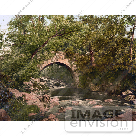 #26883 Stock Photography of the Historical Ivy Bridge Spanning the River Erme in Ivybridge Plymouth South Hams Devon England UK by JVPD