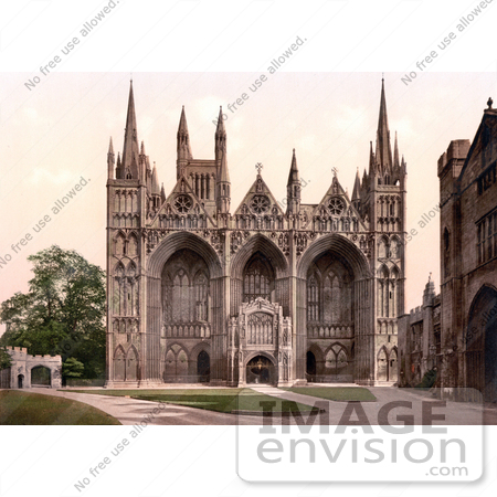 #26888 Stock Photography of the Peterborough Cathedral in Peterborough England by JVPD