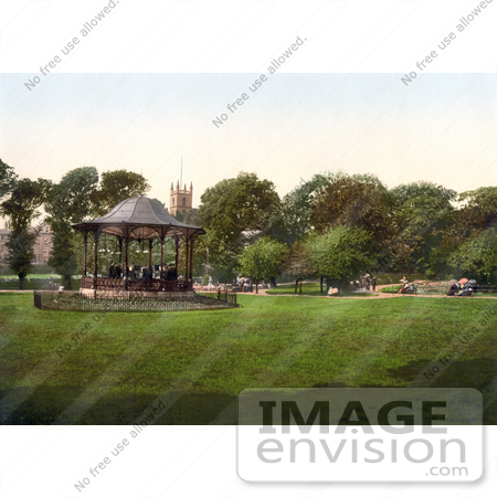 #26892 Stock Photography of a Band Performing Live Music in the Grove Park Gazebo in Weston-super-Mare on the Bristol Channel in North Somerset England UK by JVPD