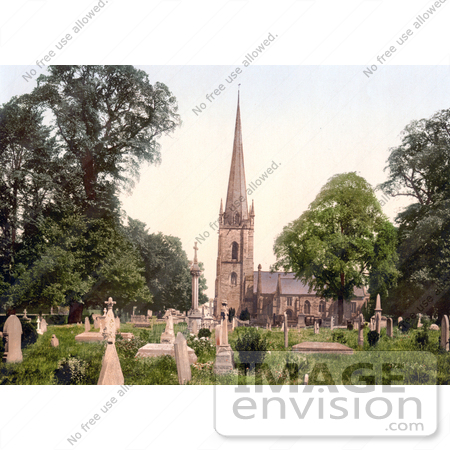 #26912 Stock Photography of The Cemetery Of The St Mary’s Church In Ross-On-Wye Herefordshire England UK by JVPD