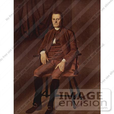 #27017 Stock Photography of a Painted Portrait Of Roger Sherman Seated In A Chair, By Ralph Earl, C 1777 by JVPD