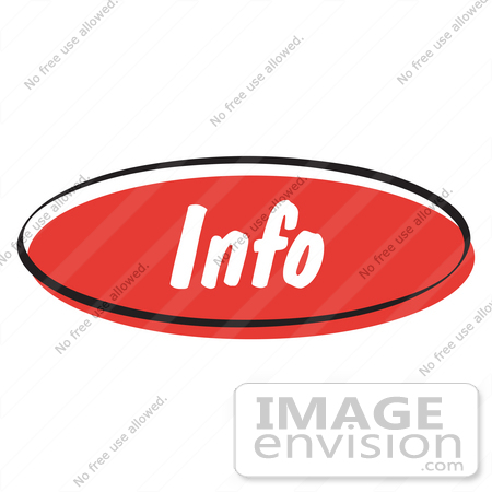 #29071 Royalty-free Cartoon Clip Art of a Red Info Internet Website Button by Andy Nortnik