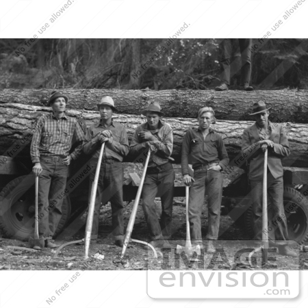#2918 Five Members of Ola Self-Help Sawmill Co-Op by JVPD