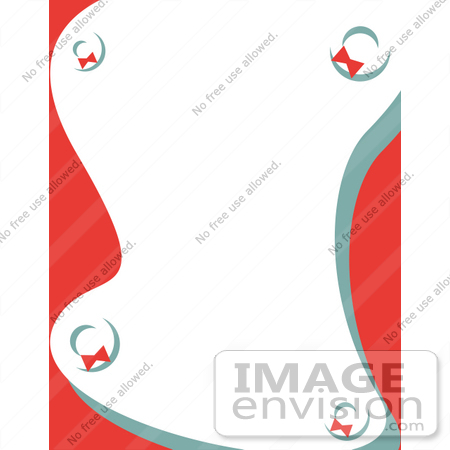 #29224 Royalty-free Cartoon Clip Art of a Stationery Background With Wreaths by Andy Nortnik