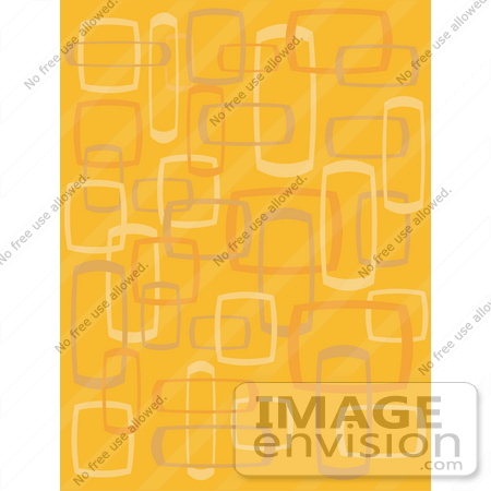 #29230 Royalty-free Cartoon Clip Art of an Abstract Orange Background With Boxes by Andy Nortnik