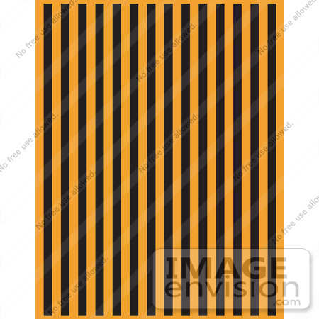#29233 Royalty-free Cartoon Clip Art of an Orange Background With Vertical Black Stripes by Andy Nortnik
