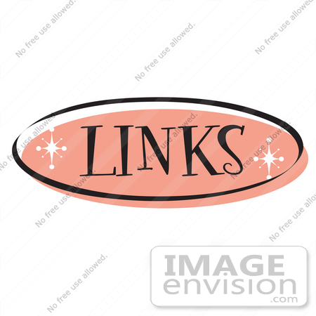 #29477 Royalty-free Cartoon Clip Art of a Pink Links Website Button That Could Link To A References or Suggested Sites Page On A Site by Andy Nortnik