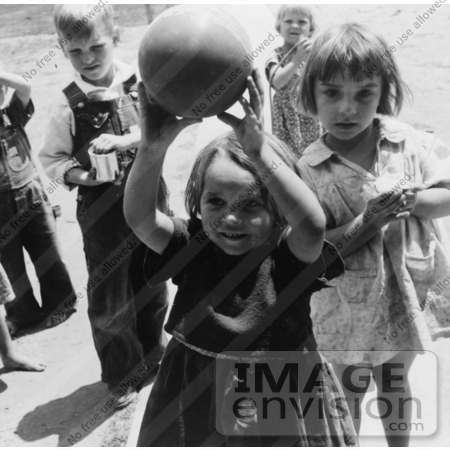 #2976 Children Playing With a Ball by JVPD