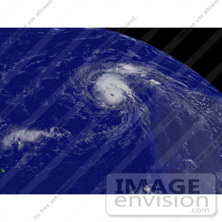 #30638 Stock Photo of Hurricane Bertha To The East Of The Northern Leeward Islands, Moving Toward The West-Northwest At About 17 Mph With Maximum Sustained Winds Close To 75 Mph, July 7th 2008 by JVPD