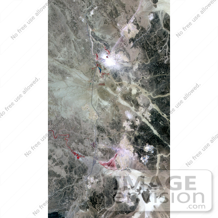 #30671 Stock Photo Of The Phosphate Mines In Jordan, As Seen From Space by JVPD