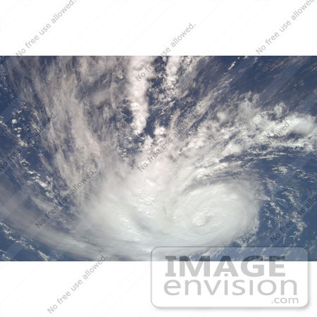 #30719 Stock Photo of Hurricane Bertha Traveling Northward At 10 Knots, 11.5 Miles Per Hour, Across The Eastern Part Of The Central Atlantic Ocean On July 9th 2008 by JVPD