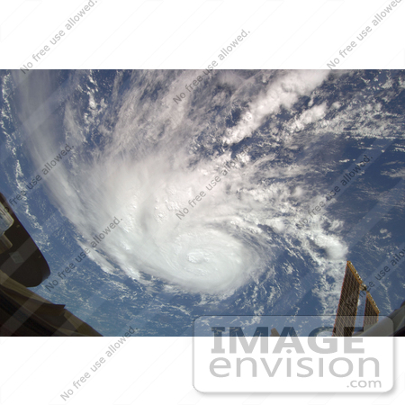 #30722 Stock Photo of Hurricane Bertha Traveling Northward At 10 Knots (11.5 Miles Per Hour) Across The Eastern Part Of The Central Atlantic Ocean On July 9th 2008, As Seen From Space by JVPD