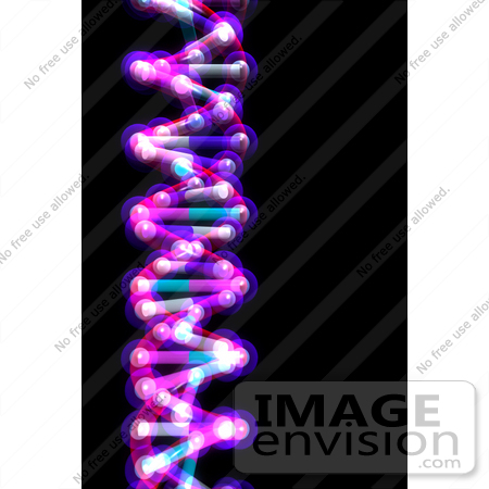 #31372 DNA Double Helix 3D Illustration by Oleksiy Maksymenko