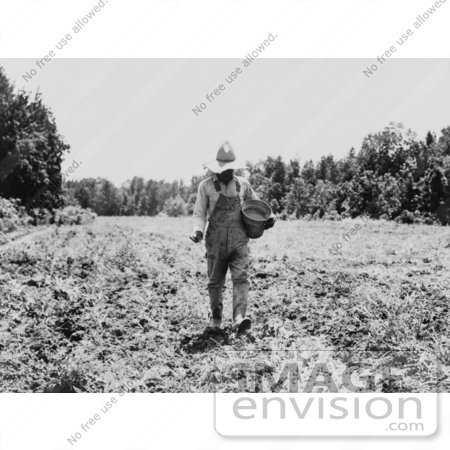 #3166 Man Planting Corn by JVPD