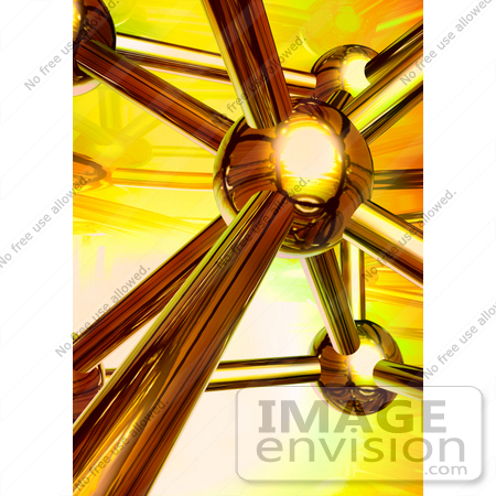 #31749 Iron Molecule Abstract Conceptual 3D Illustration by Oleksiy Maksymenko