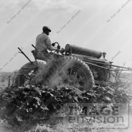 #3209 Man Riding a Tractor by JVPD