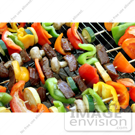 #333 Image of Shish Kebobs on a BBQ by Jamie Voetsch