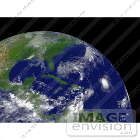 #33679 Stock Photo Of Tropical Storm Hanna South-Southeast Of Wilmington, North Carolina by JVPD