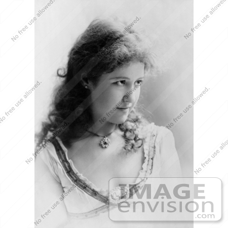 #35673 Stock Photo Of A Pretty Woman, Broadway Actress Louise Beaudet, Looking Off To The Right by JVPD