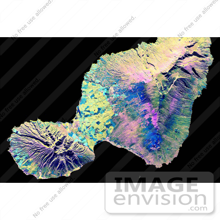 #3588 Maui From Space by JVPD