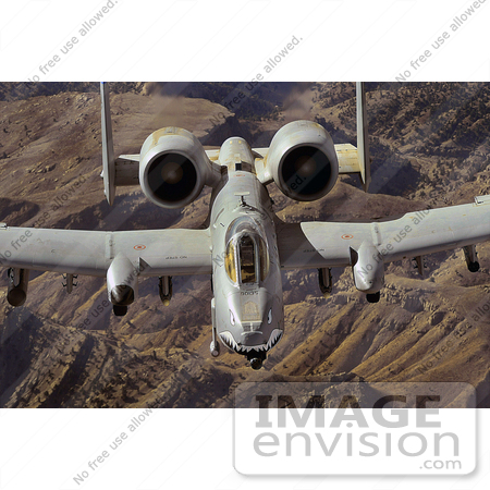 #36183 Stock Photo Of An A-10 Thunderbolt II Flying A Close-Air-Support Mission Over Afghanistan by JVPD
