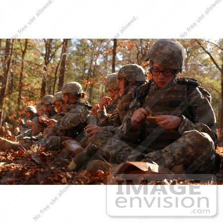#3808 Soldiers in Traning Eating by JVPD