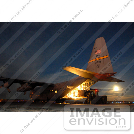 #3812 Loading Hay Into C-130 Hercules by JVPD