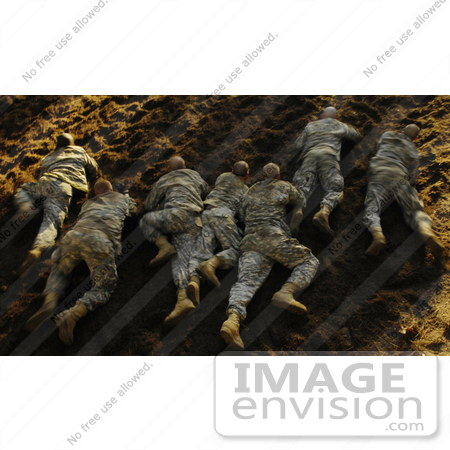 #3846 Soldiers Crawling on Ground by JVPD
