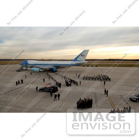 #3871 Carrying Gerald Ford Casket From Plane by JVPD