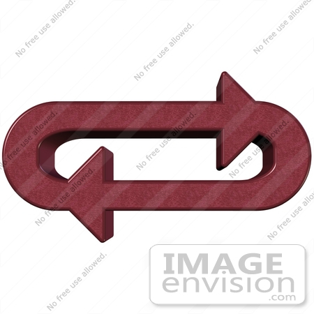 #40688 Clip Art Graphic of Red Textured Arrows Circling In An Oval In A Clockwise Motion by DJArt