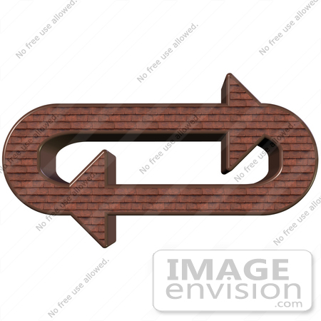 #40695 Clip Art Graphic of Red Shingle Arrows Circling In An Oval In A Clockwise Motion by DJArt