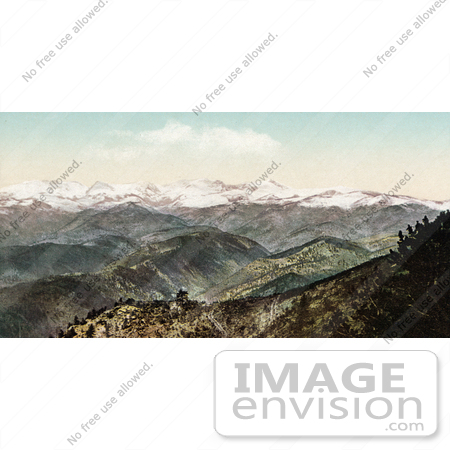 #40733 Stock Photo of Hills And Snow Capped Rocky Mountains As Seen From Bellvue, Colorado by JVPD