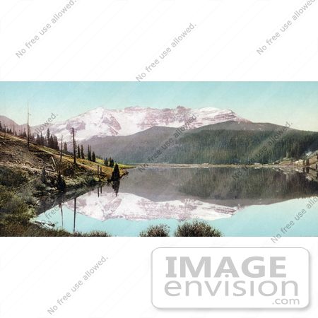 #40735 Stock Photo Of The Snow Capped San Juan Mountains Reflecting On The Still Waters Of Trout Lake, Colorado by JVPD